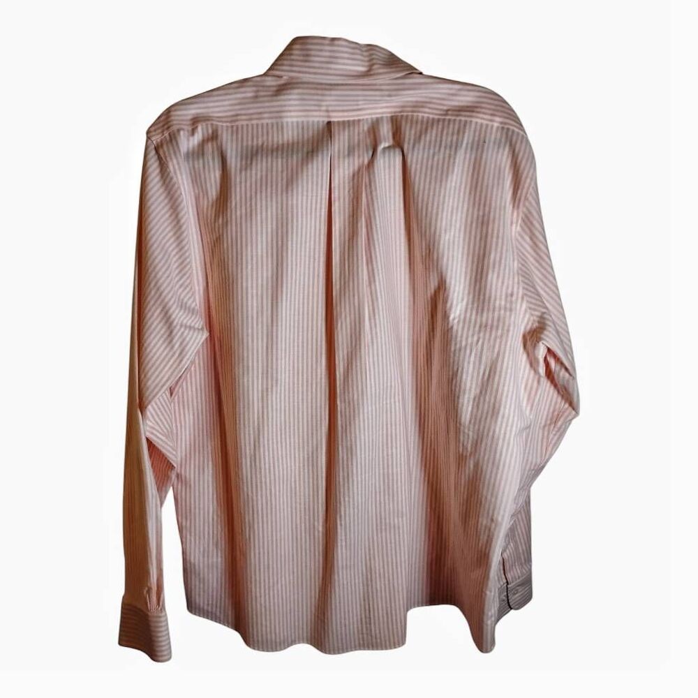 Brooks Brothers Pink & White Striped Button up Shirt Size Large - Picture 3 of 5